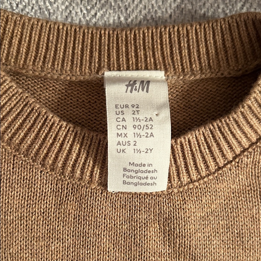 H&M Toddler Striped Sweater 2T - Picture 2 of 2